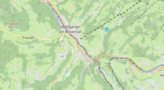 Pension auf Karte