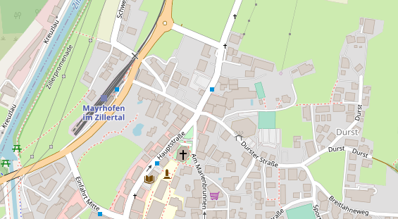 Pension auf Satellitenbild