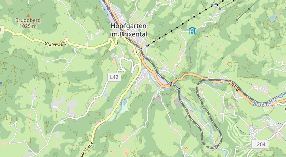 Pension auf Karte