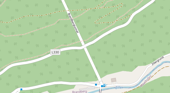 Pension auf Satellitenbild