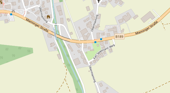 Pension auf Satellitenbild