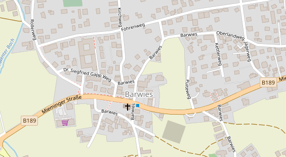 Pension auf Satellitenbild