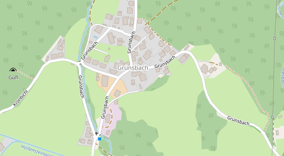 Pension auf Satellitenbild