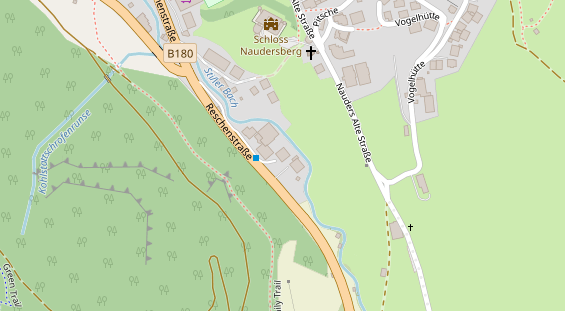 Pension auf Satellitenbild