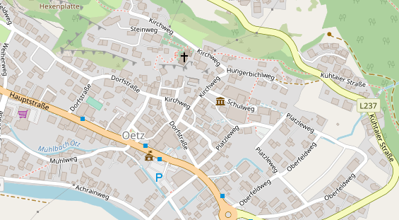 Pension auf Satellitenbild