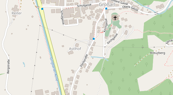 Pension auf Satellitenbild