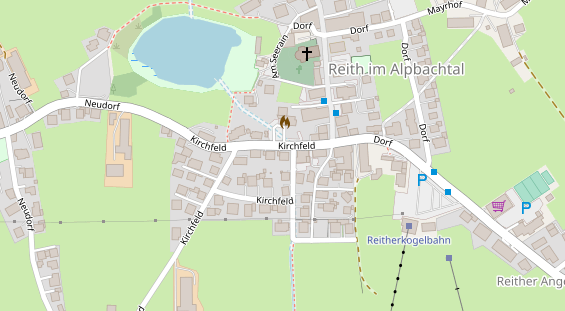 Pension auf Satellitenbild