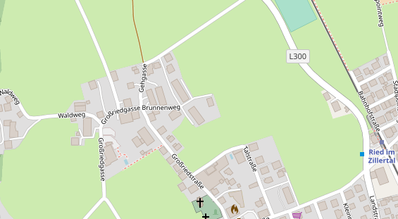 Pension auf Satellitenbild