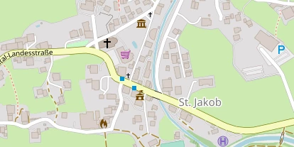 Pension auf Satellitenbild