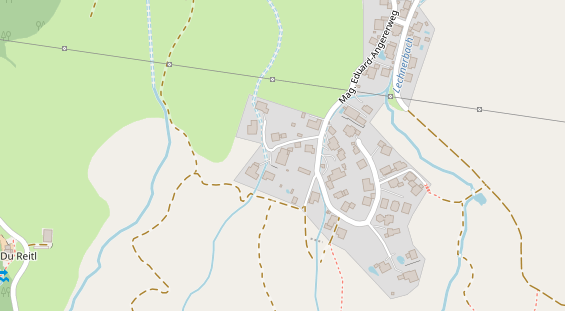 Pension auf Satellitenbild