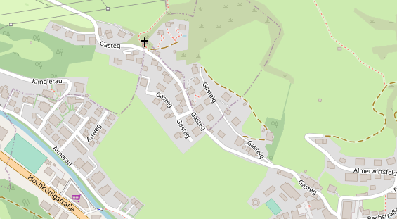 Pension auf Satellitenbild