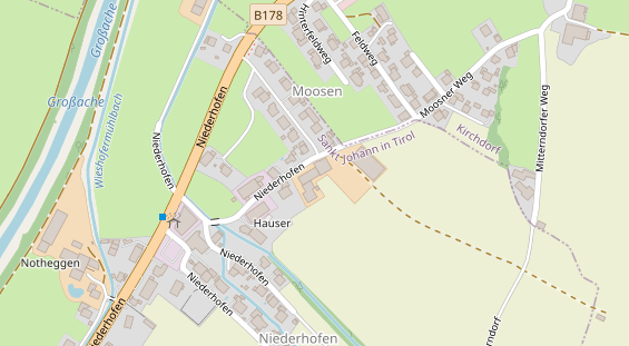 Pension auf Satellitenbild