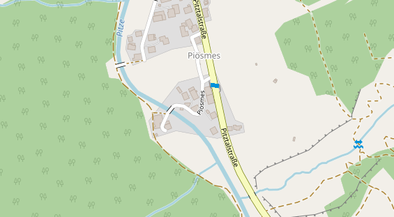 Pension auf Satellitenbild