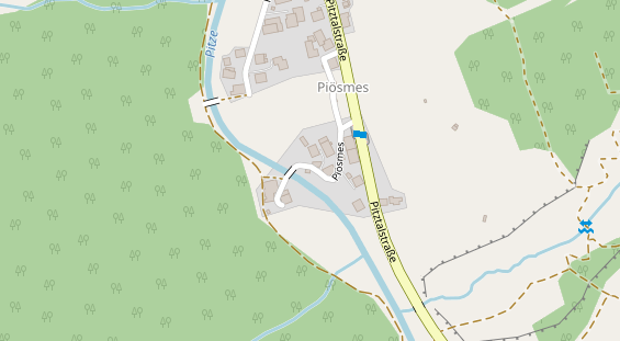 Pension auf Satellitenbild