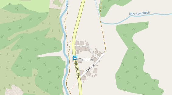 Pension auf Satellitenbild