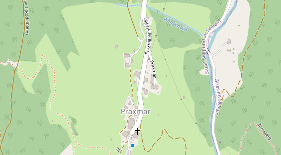 Pension auf Satellitenbild