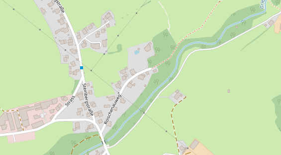 Pension auf Satellitenbild