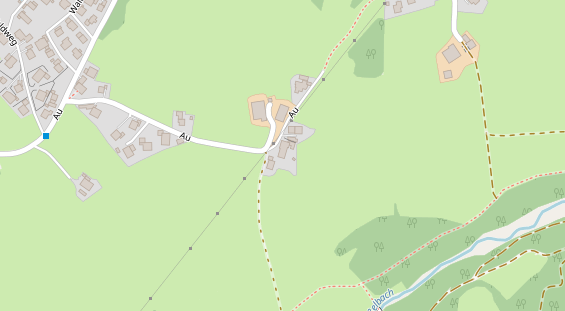 Pension auf Satellitenbild