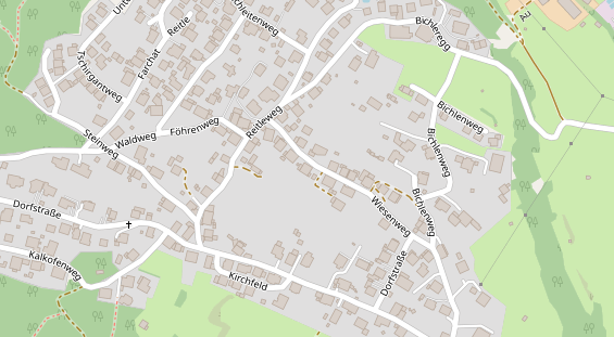 Pension auf Satellitenbild