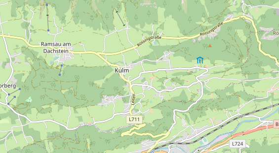 Pension auf Karte