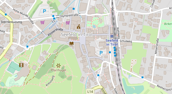 Pension auf Satellitenbild