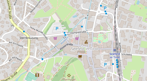 Pension auf Satellitenbild