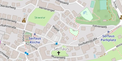 Pension auf Satellitenbild