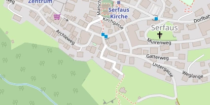 Pension auf Satellitenbild