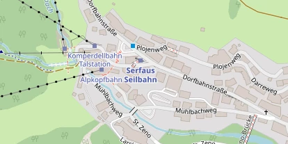Pension auf Satellitenbild