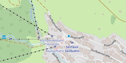 Pension auf Satellitenbild