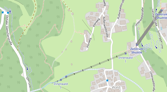 Pension auf Satellitenbild