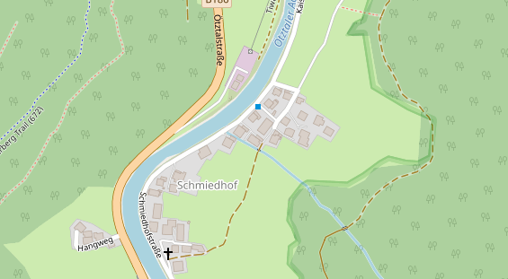 Pension auf Satellitenbild