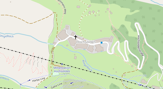 Pension auf Satellitenbild