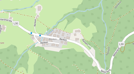 Pension auf Satellitenbild