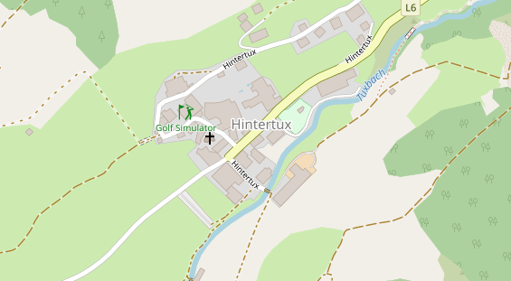 Pension auf Satellitenbild