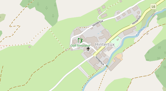 Pension auf Satellitenbild