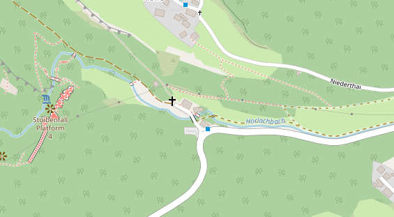 Pension auf Satellitenbild