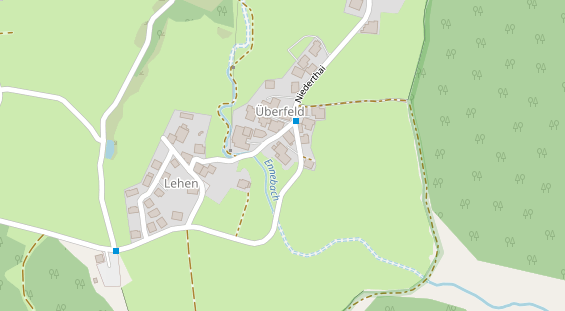 Pension auf Satellitenbild