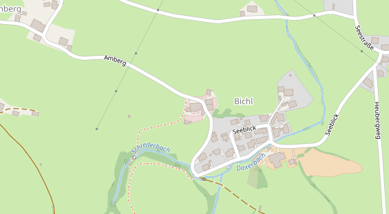 Pension auf Satellitenbild