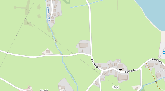 Pension auf Satellitenbild