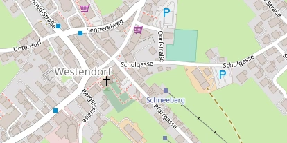 Pension auf Satellitenbild