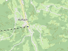 Pension auf Karte