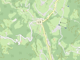 Pension auf Karte