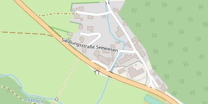 Pension auf Satellitenbild
