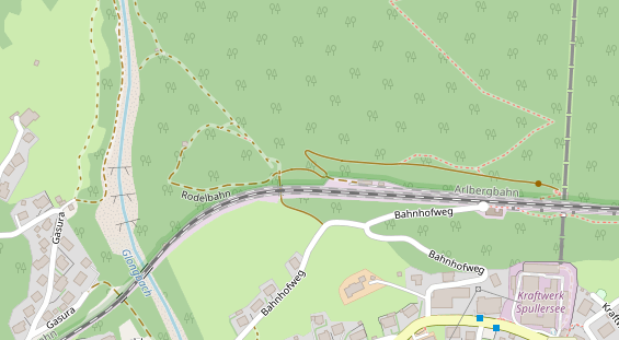 Pension auf Satellitenbild