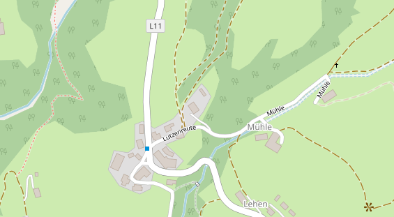 Pension auf Satellitenbild