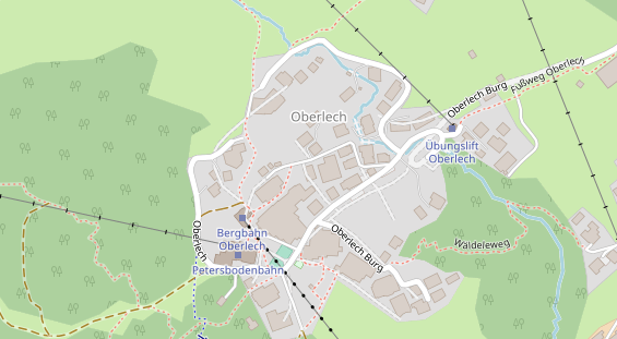 Pension auf Satellitenbild