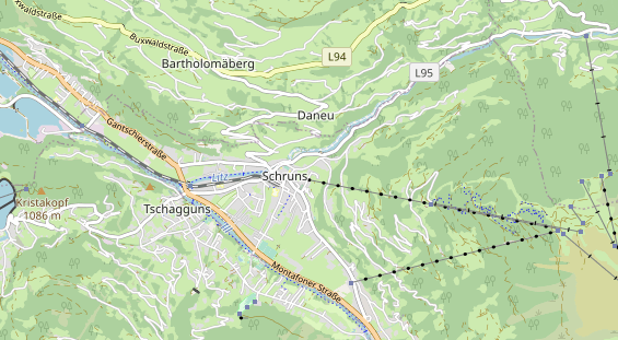 Pension auf Karte
