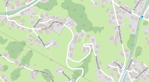 Pension auf Satellitenbild