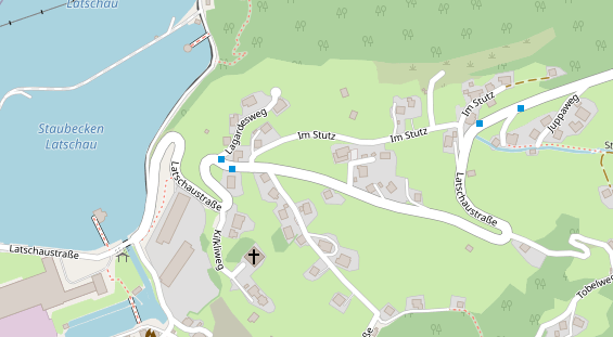 Pension auf Satellitenbild